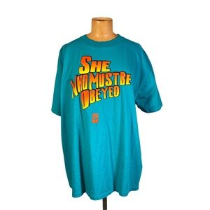 Vintage “She who must be obeyed” single stitch Oneita t shirt